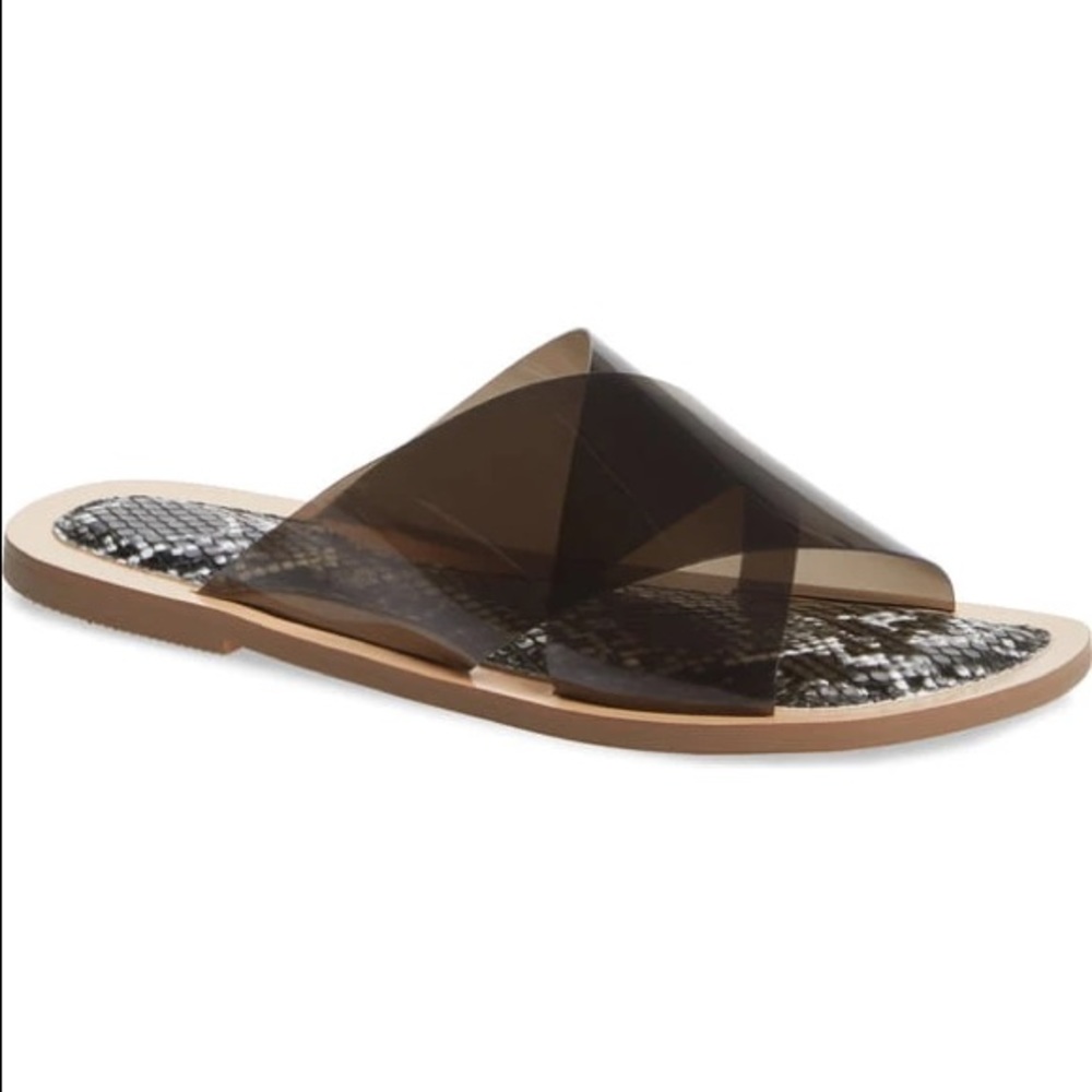 Jeffrey Campbell Black Cleah Slide Sandal